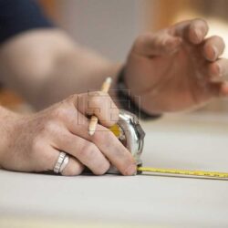Measuring Plasterboard